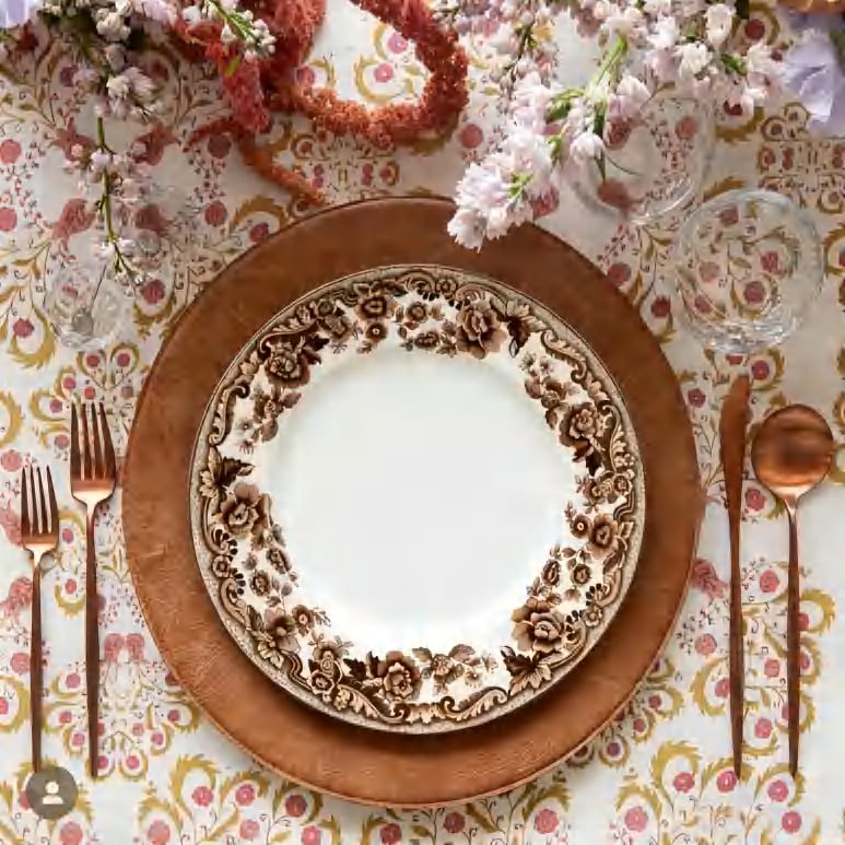 Vintage Brown Floral application image