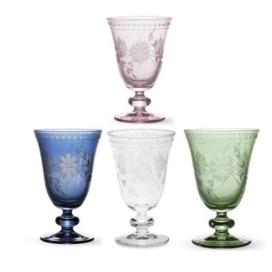 Engraving Flowers Glass detail image